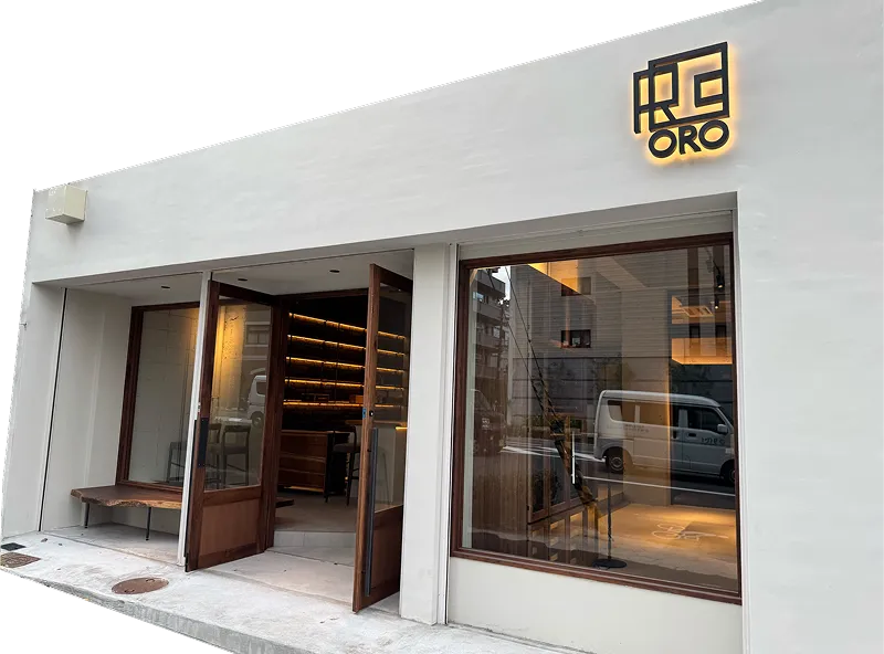 Exterior view of ORO storefront